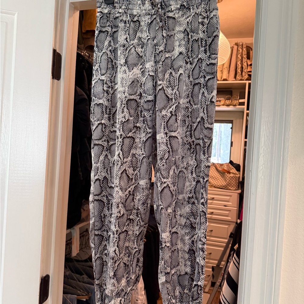 Bishop + Young Monochrome Snakeskin Pants